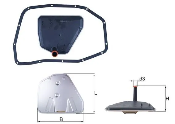 Filtre hydraulique, boîte automatique KNECHT HX 233D