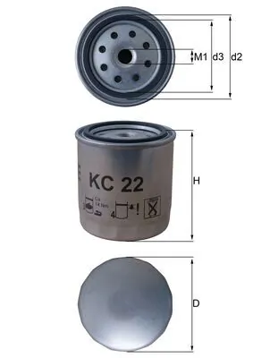 Filtre à carburant KNECHT KC 22