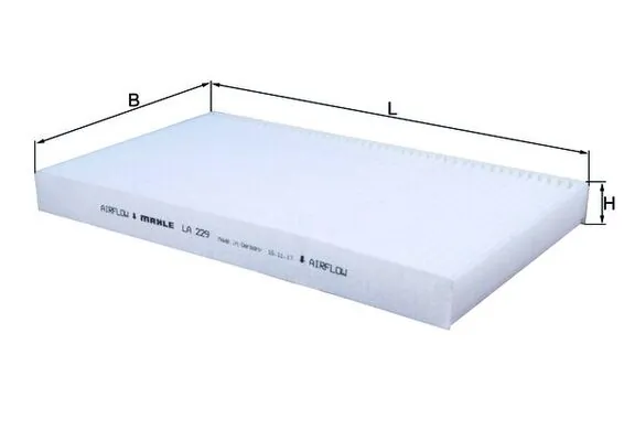 Filtre, air de l'habitacle KNECHT LA 229