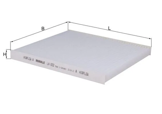 Filtre, air de l'habitacle KNECHT LA 832