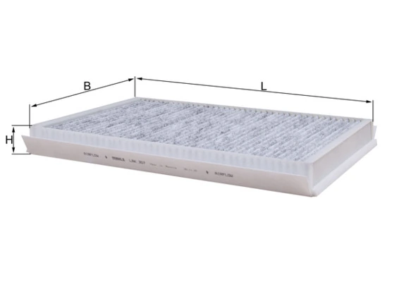 Filtre, air de l'habitacle KNECHT LAK 307