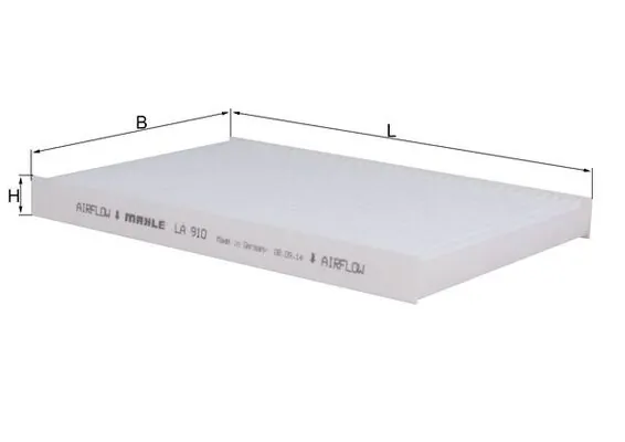Filtre, air de l'habitacle KNECHT LA 910