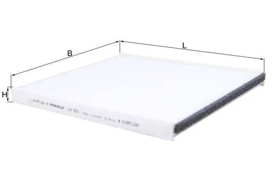 Filtre, air de l'habitacle KNECHT LA 851