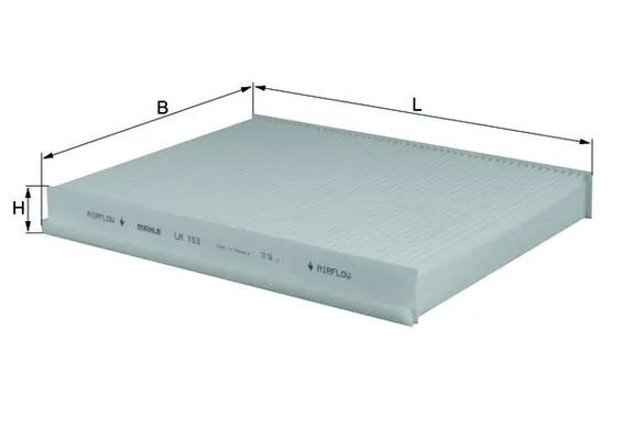 Filtre, air de l'habitacle KNECHT LA 153