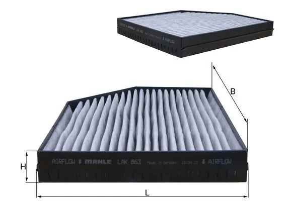 Filtre, air de l'habitacle KNECHT LAK 863