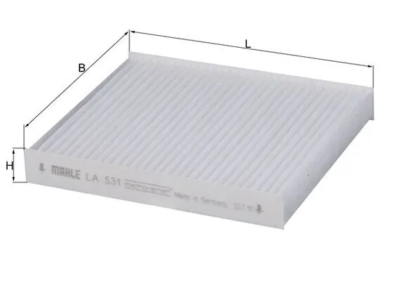 Filtre, air de l'habitacle KNECHT LA 531