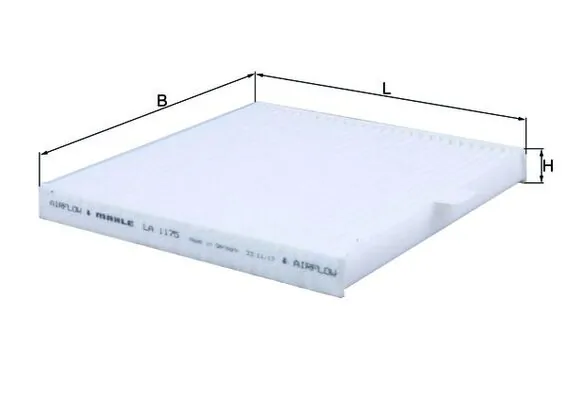 Filtre, air de l'habitacle KNECHT LA 1175