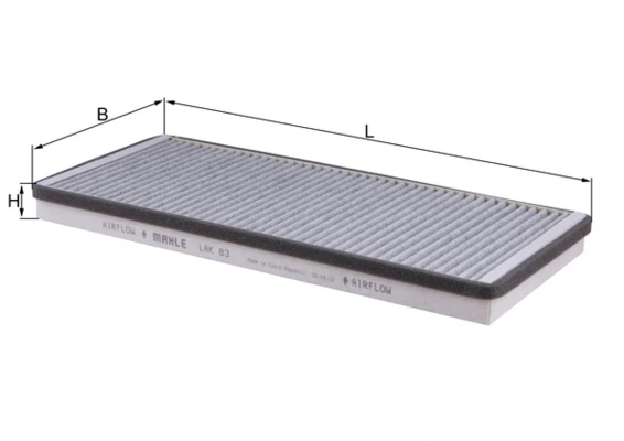 Filtre, air de l'habitacle KNECHT LAK 83