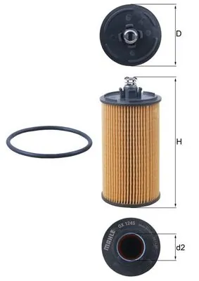 Filtre à huile KNECHT OX 1245D