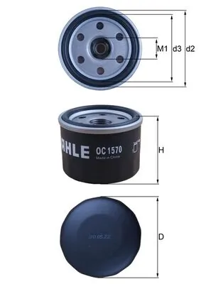 Filtre à huile KNECHT OC 1570