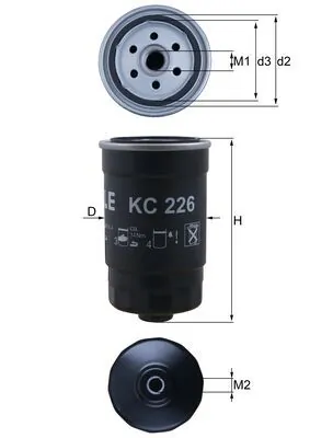Filtre à carburant KNECHT KC 226