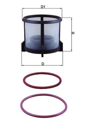 Filtre à carburant KNECHT KX 72D2