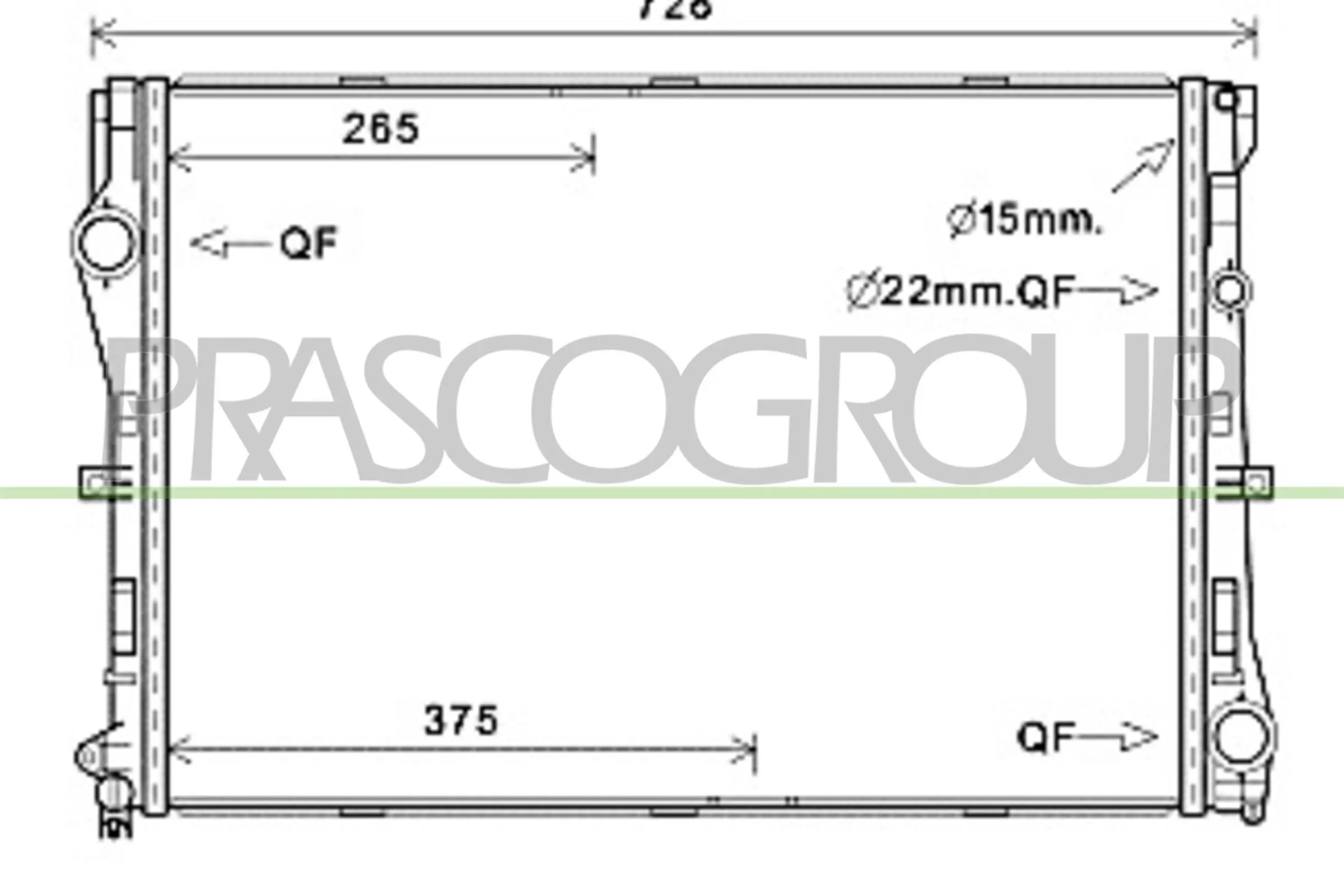 Radiator, engine cooling