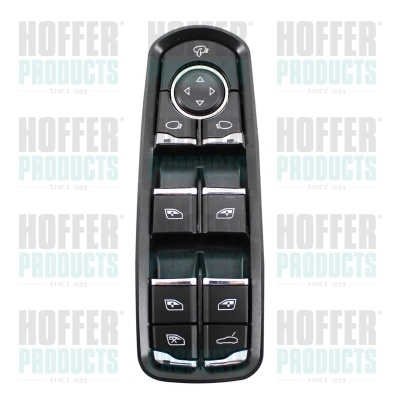 Кнопка склопідйомника HOFFER 2106091 для Porsche Panamera, Macan, Cayenne (спереду ліворуч)