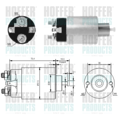 Solenoid Switch, starter