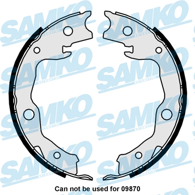 Brake Shoe Set, parking brake