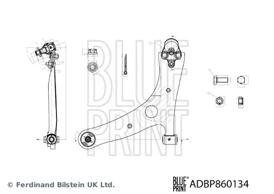 Bras de liaison, suspension de roue BLUE PRINT ADBP860134