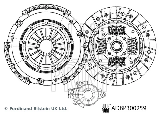 Kit d'embrayage BLUE PRINT ADBP300259