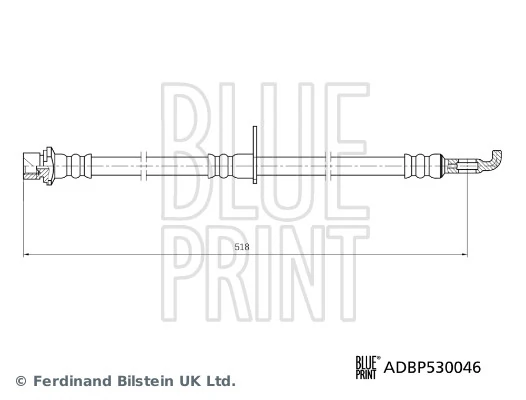 Flexible de frein BLUE PRINT ADBP530046
