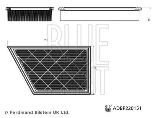 Filtre à air BLUE PRINT ADBP220151