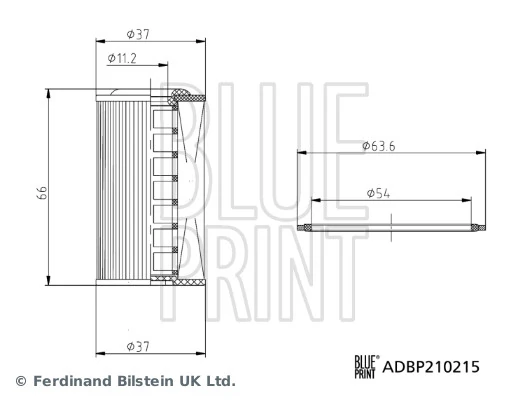 Filtre hydraulique, boîte automatique BLUE PRINT ADBP210215