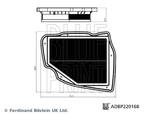 FILTR POWIETRZA BMW 5,7 11.22-