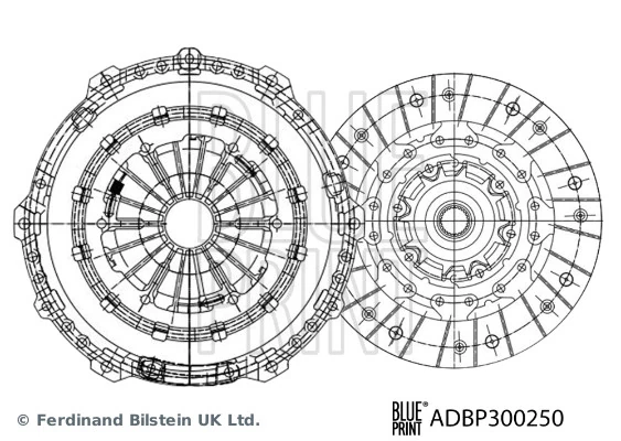 Kit d'embrayage BLUE PRINT ADBP300250