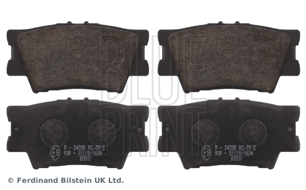 BLUE PRINT ADT342168 — Колодки гальмівні задні дискові Toyota (вир-во Blue Print)