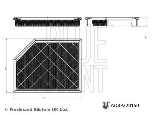 Filtre à air BLUE PRINT ADBP220150