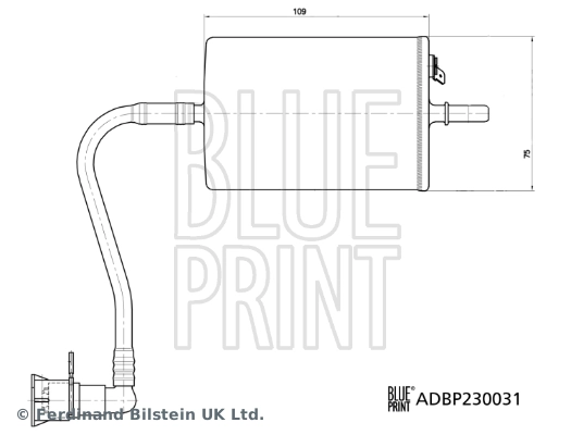 Filtre à carburant BLUE PRINT ADBP230031
