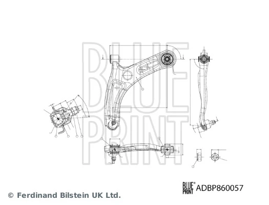 Bras de liaison, suspension de roue BLUE PRINT ADBP860057