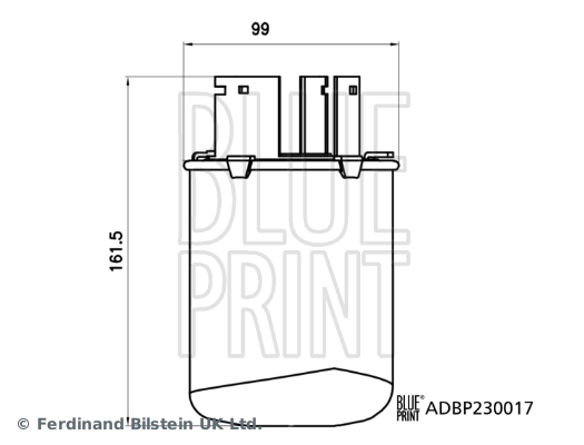Filtre à carburant BLUE PRINT ADBP230017