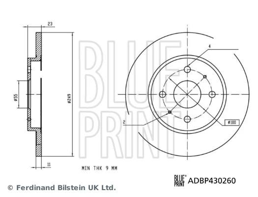 TARCZA HAM. BYD T. DOLPHIN EV 21-