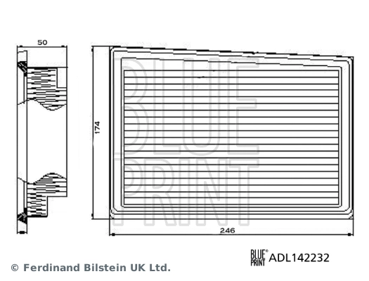 Filtre à air BLUE PRINT ADL142232