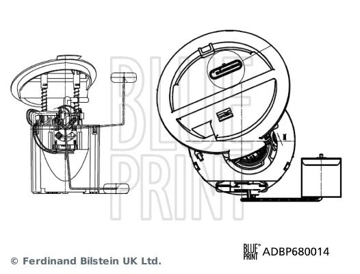 Unité d'injection de carburant BLUE PRINT ADBP680014