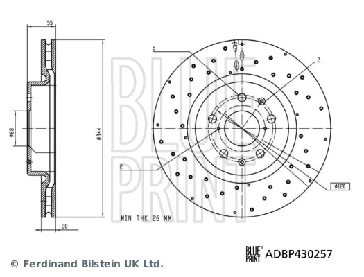 Disque de frein BLUE PRINT ADBP430257