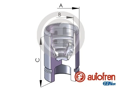 Piston, étrier de frein