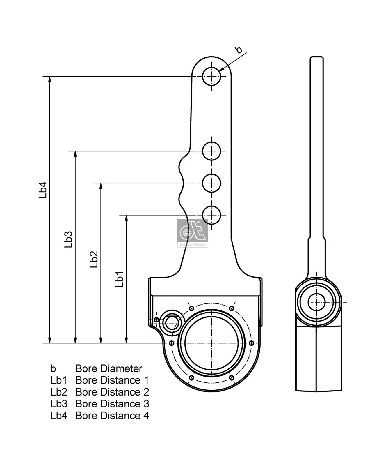 Régleur de timonerie, freinage DT Spare Parts 10.13021