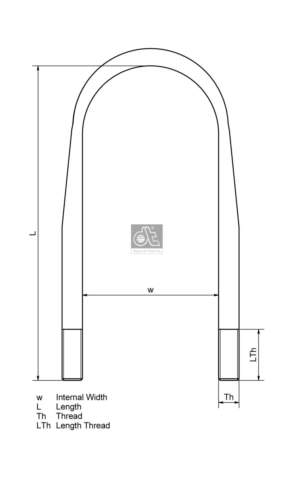 Bride de ressort DT Spare Parts 6.11111