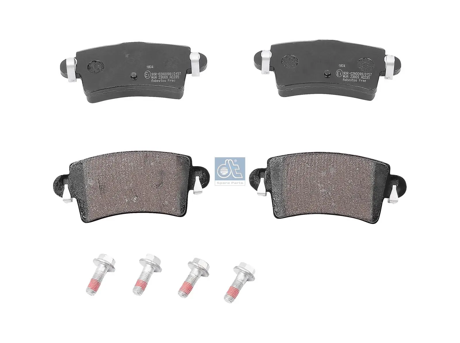 Kit de plaquettes de frein, frein à disque DT Spare Parts 6.95118