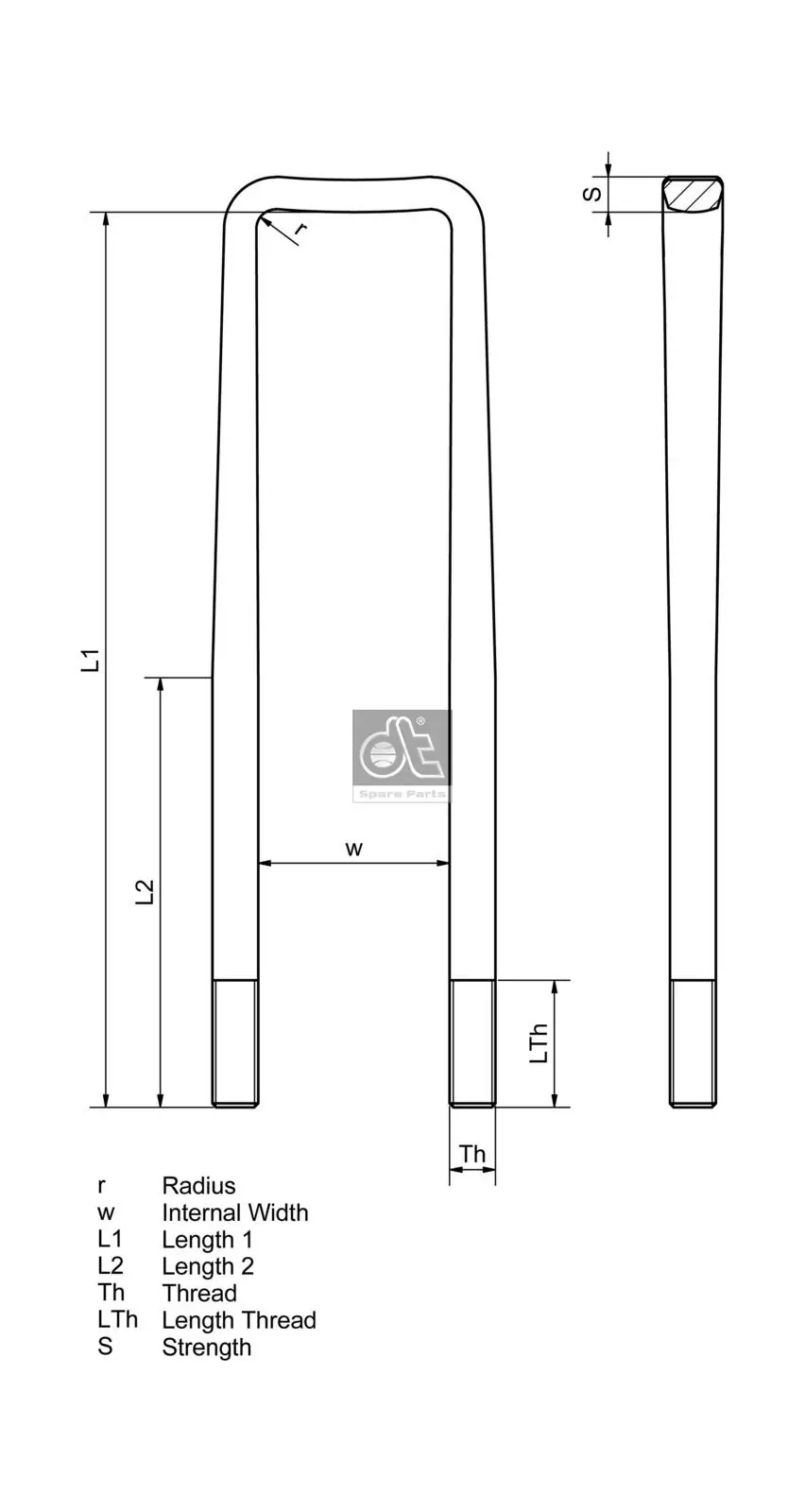 Bride de ressort DT Spare Parts 2.62560
