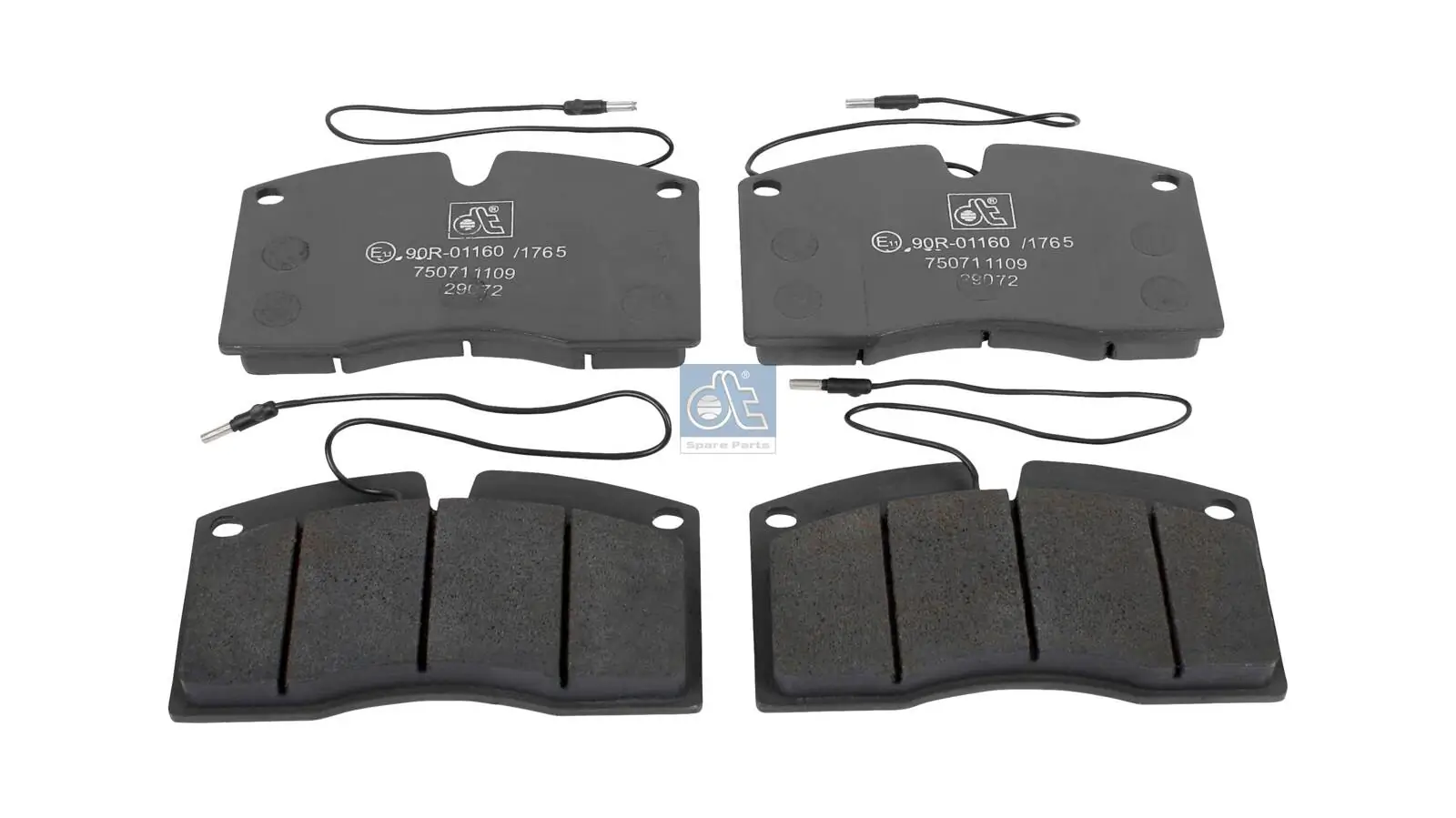 Kit de plaquettes de frein, frein à disque DT Spare Parts 6.95116