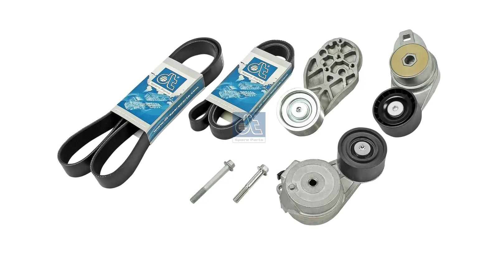 Tendeur de courroie, courroie trapézoïdale à nervures DT Spare Parts 6.92404