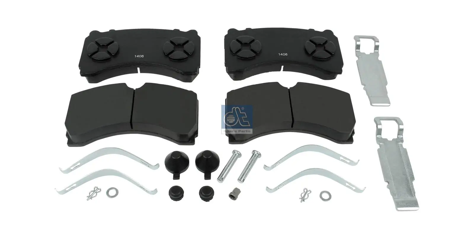 Kit de plaquettes de frein, frein à disque DT Spare Parts 4.90937