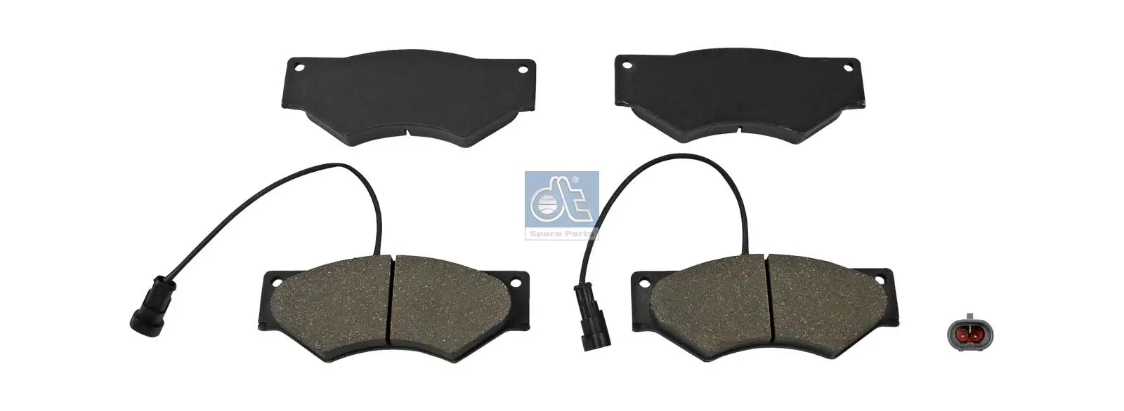 Kit de plaquettes de frein, frein à disque DT Spare Parts 7.92612