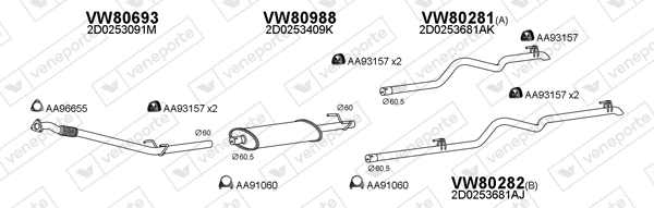 Échappement VENEPORTE 800962