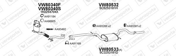 Échappement VENEPORTE 800791