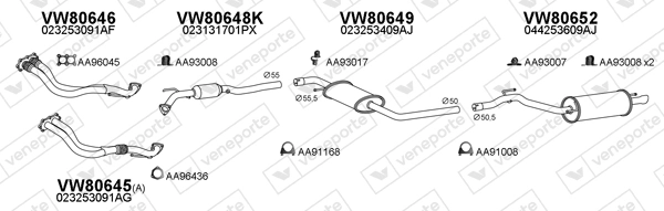 Échappement VENEPORTE 800393