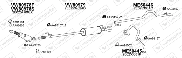 Échappement VENEPORTE 800928