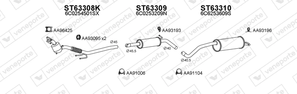 Échappement VENEPORTE 800964